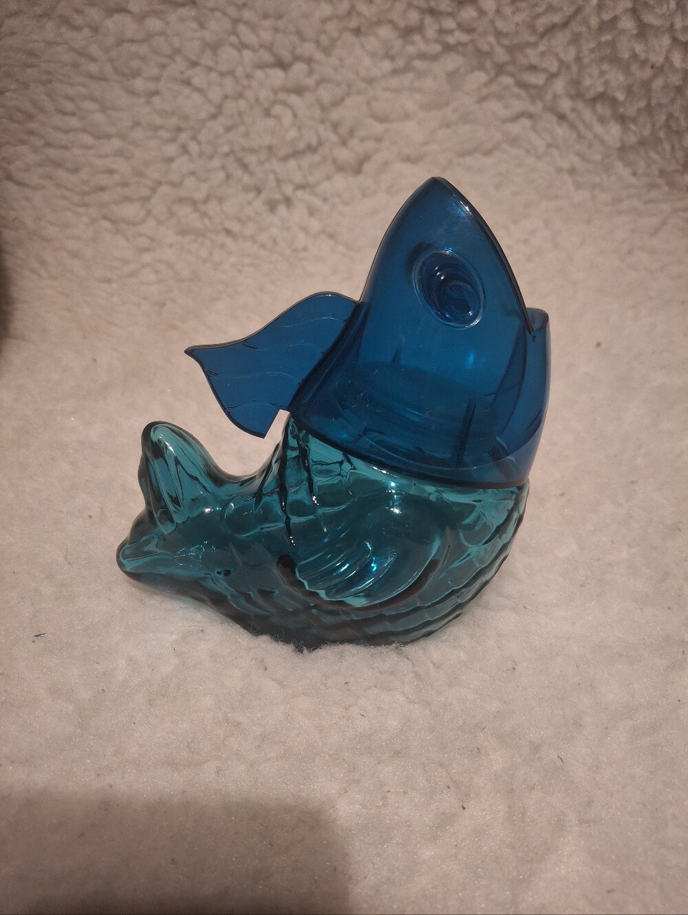 Avon Blue Fish (empty) Decanter